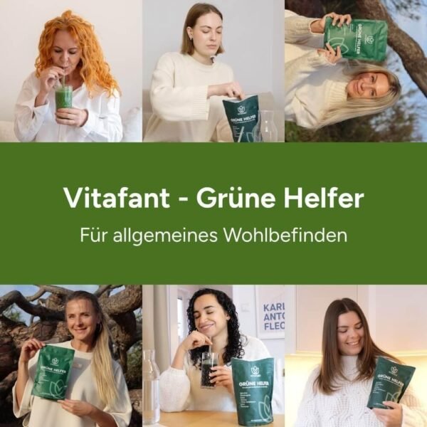 Vitafant Grüner Helfer Neu 200G Nahrungsergänzungsmittel - 30 Portionen - Image 6