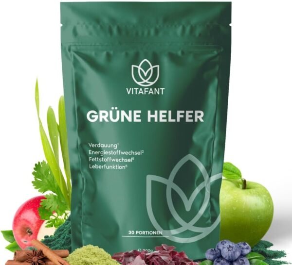 Vitafant Grüner Helfer Neu 200G Nahrungsergänzungsmittel - 30 Portionen