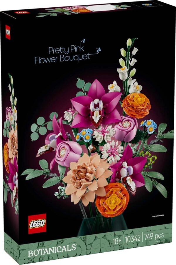 LEGO 10342 Botanicals Schöner Rosafarbener Blumenstrauß - Image 8