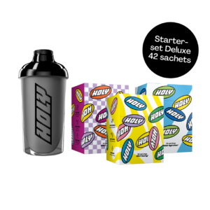 HOLY Starter Set Deluxe | Zuckerfreie Energy Drink Alternative & Hydration | Probierpaket mit 3 Sorten für Fokus, Taste & Performance