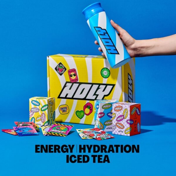 HOLY Starter Set Deluxe | Zuckerfreie Energy Drink Alternative & Hydration | Probierpaket mit 3 Sorten für Fokus, Taste & Performance - Image 2