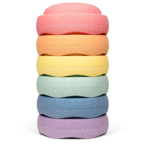 Stapelstein Rainbow Pastel 6 Stk