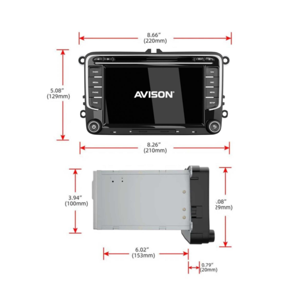 VW Seat & Skoda Navigation Pro Kabelloses Carplay - Image 4